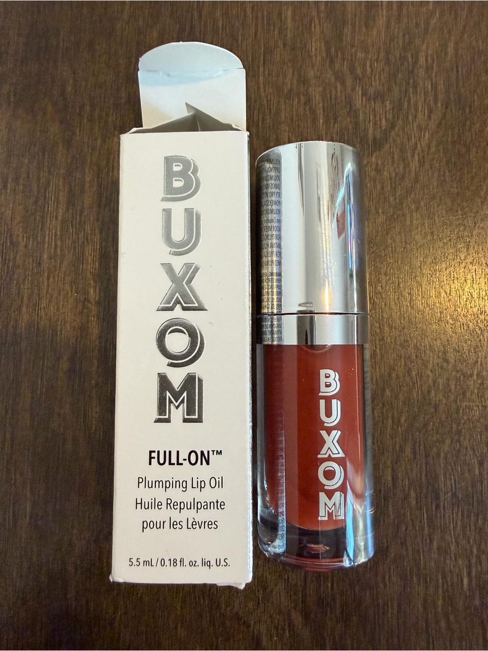 Buxom Full-On Plumping Lip Oil — Warm Brick Red